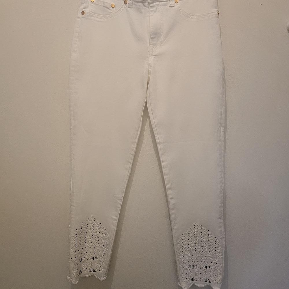 Elegant White Women's Jeans